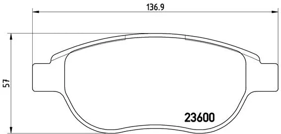 BREMBO fékbetétkészlet, tárcsafék - P 61 068 - TothCarparts