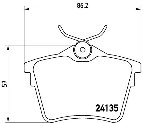 BREMBO fékbetétkészlet, tárcsafék - P 61 079 - TothCarparts