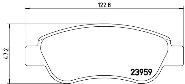 BREMBO fékbetétkészlet, tárcsafék - P 61 081 - TothCarparts
