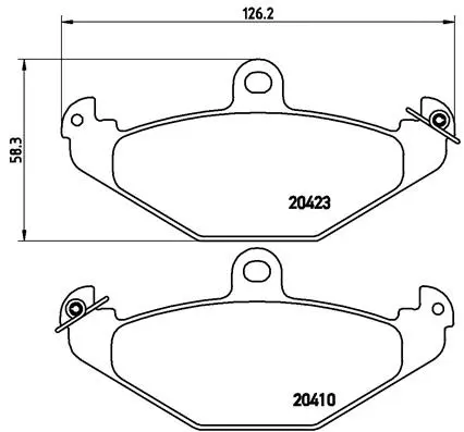 BREMBO fékbetétkészlet, tárcsafék - P 68 017 - TothCarparts