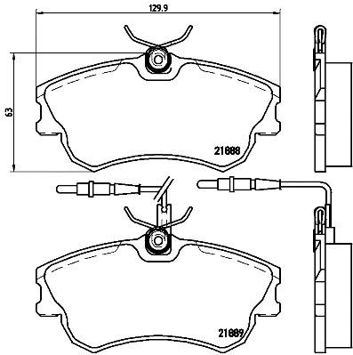 BREMBO fékbetétkészlet, tárcsafék - P 68 023 - TothCarparts