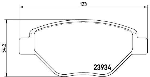 BREMBO fékbetétkészlet, tárcsafék - P 68 031 - TothCarparts