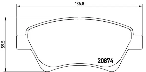 BREMBO fékbetétkészlet, tárcsafék - P 68 034 - TothCarparts