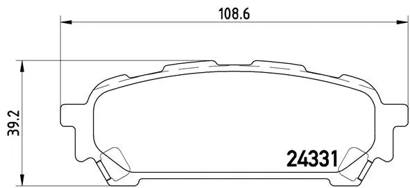 BREMBO fékbetétkészlet, tárcsafék - P 78 014 - TothCarparts