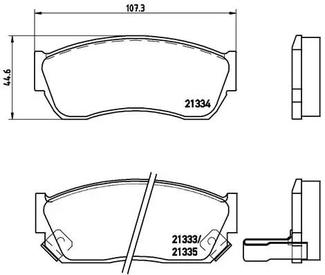 BREMBO fékbetétkészlet, tárcsafék - P 79 005 - TothCarparts