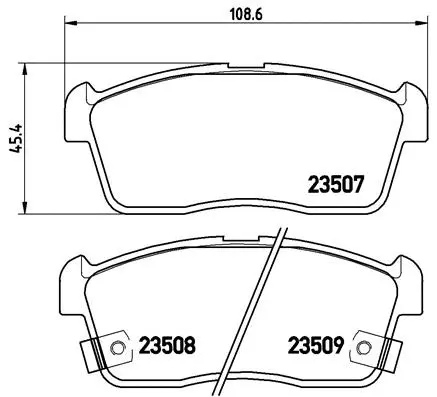 BREMBO fékbetétkészlet, tárcsafék - P 79 012 - TothCarparts