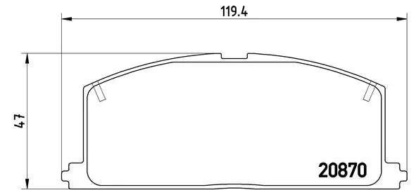 BREMBO fékbetétkészlet, tárcsafék - P 83 011 - TothCarparts