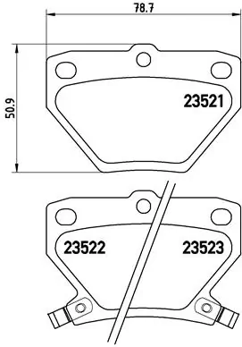 BREMBO fékbetétkészlet, tárcsafék - P 83 052 - TothCarparts