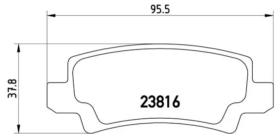 BREMBO fékbetétkészlet, tárcsafék - P 83 065 - TothCarparts