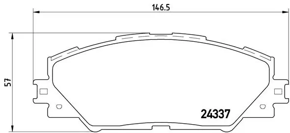 BREMBO fékbetétkészlet, tárcsafék - P 83 071X - TothCarparts