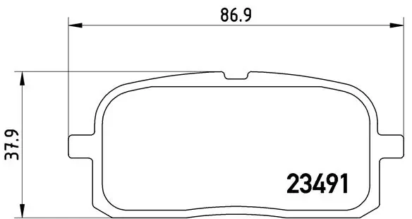 BREMBO fékbetétkészlet, tárcsafék - P 83 116 - TothCarparts