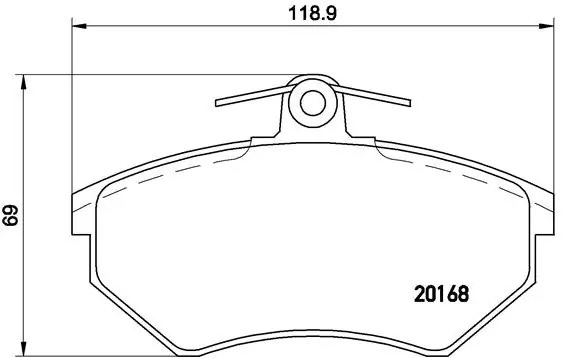 BREMBO fékbetétkészlet, tárcsafék - P 85 011 - TothCarparts