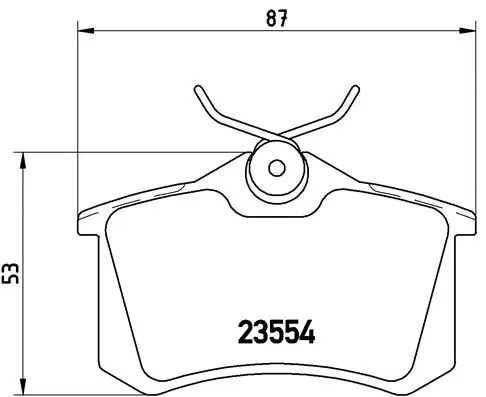 BREMBO fékbetétkészlet, tárcsafék - P 85 017 - TothCarparts
