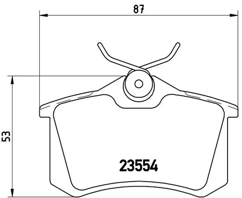 BREMBO fékbetétkészlet, tárcsafék - P 85 020X - TothCarparts