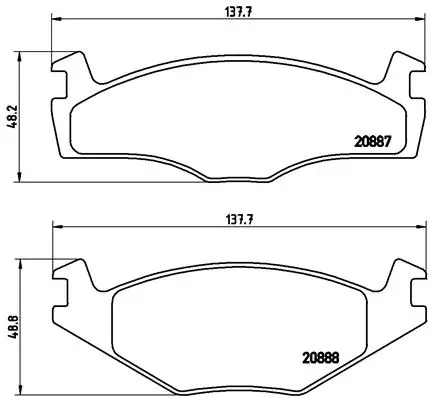 BREMBO fékbetétkészlet, tárcsafék - P 85 024 - TothCarparts