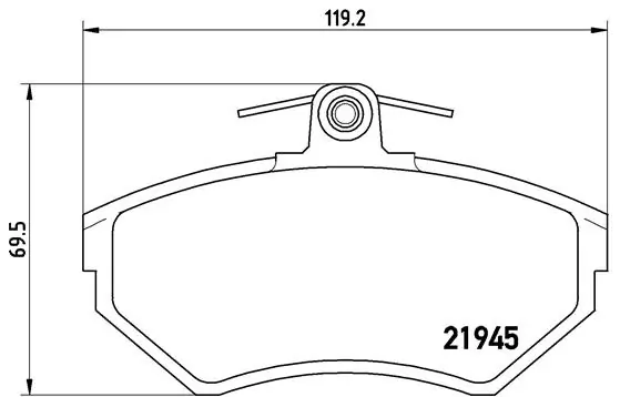 BREMBO fékbetétkészlet, tárcsafék - P 85 032 - TothCarparts