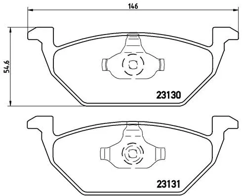 BREMBO fékbetétkészlet, tárcsafék - P 85 041 - TothCarparts