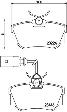 BREMBO fékbetétkészlet, tárcsafék - P 85 046 - TothCarparts
