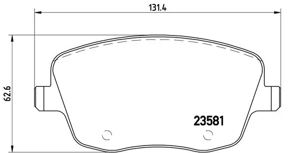 BREMBO fékbetétkészlet, tárcsafék - P 85 057 - TothCarparts