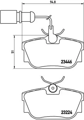 BREMBO fékbetétkészlet, tárcsafék - P 85 059 - TothCarparts