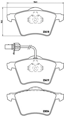BREMBO fékbetétkészlet, tárcsafék - P 85 062 - TothCarparts