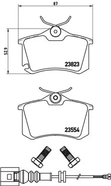 BREMBO fékbetétkészlet, tárcsafék - P 85 066 - TothCarparts
