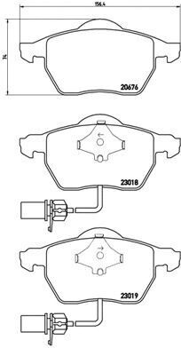 BREMBO fékbetétkészlet, tárcsafék - P 85 085X - TothCarparts