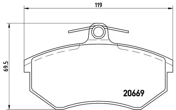 BREMBO fékbetétkészlet, tárcsafék - P 85 092 - TothCarparts
