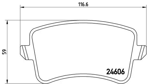BREMBO fékbetétkészlet, tárcsafék - P 85 099 - TothCarparts