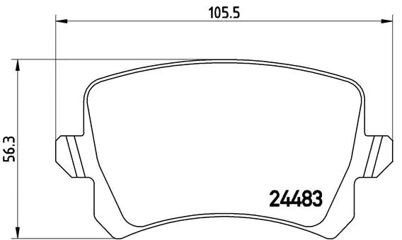 BREMBO fékbetétkészlet, tárcsafék - P 85 108 - TothCarparts