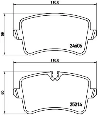 BREMBO fékbetétkészlet, tárcsafék - P 85 118X - TothCarparts