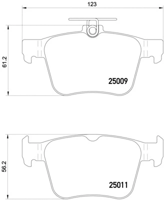 BREMBO fékbetétkészlet, tárcsafék - P 85 124 - TothCarparts