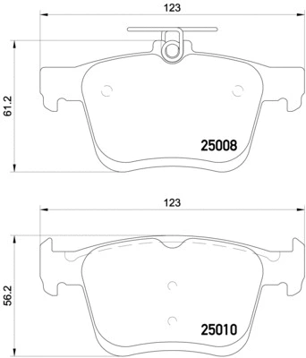 BREMBO fékbetétkészlet, tárcsafék - P 85 125X - TothCarparts