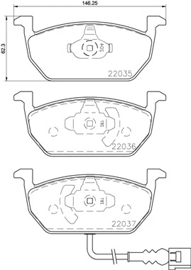 BREMBO fékbetétkészlet, tárcsafék - P 85 137X - TothCarparts
