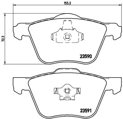 BREMBO fékbetétkészlet, tárcsafék - P 86 022 - TothCarparts