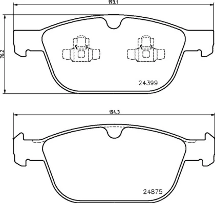 BREMBO fékbetétkészlet, tárcsafék - P 86 023 - TothCarparts