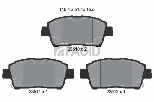 PAGID fékbetétkészlet, tárcsafék - T3099N - TothCarparts