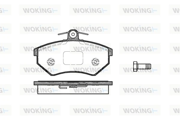 WOKING fékbetétkészlet, tárcsafék - P0343.40 - TothCarparts