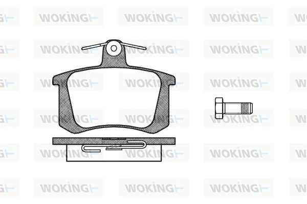 WOKING fékbetétkészlet, tárcsafék - P0353.20 - TothCarparts