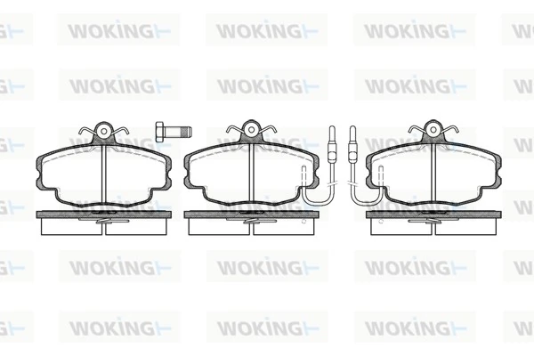 WOKING fékbetétkészlet, tárcsafék - P0413.02 - TothCarparts