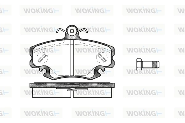 WOKING fékbetétkészlet, tárcsafék - P0413.10 - TothCarparts