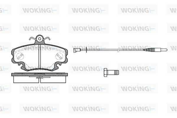 WOKING fékbetétkészlet, tárcsafék - P0413.30 - TothCarparts