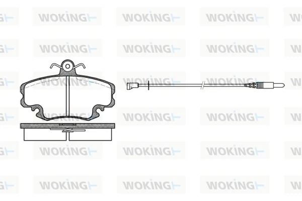 WOKING fékbetétkészlet, tárcsafék - P0413.32 - TothCarparts