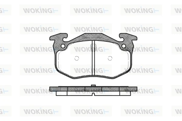 WOKING fékbetétkészlet, tárcsafék - P0443.06 - TothCarparts