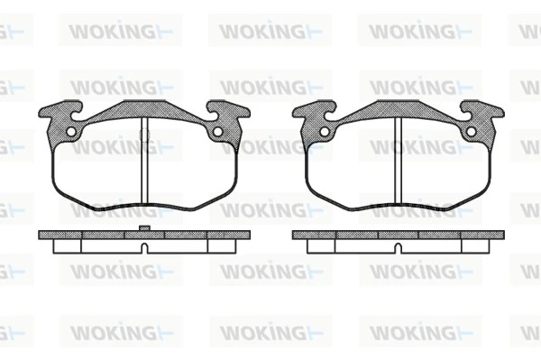 WOKING fékbetétkészlet, tárcsafék - P0443.50 - TothCarparts