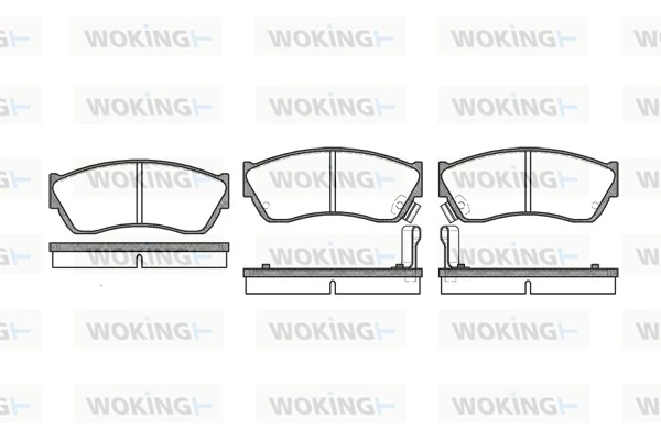 WOKING fékbetétkészlet, tárcsafék - P0473.22 - TothCarparts