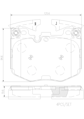 BREMBO fékbetétkészlet, tárcsafék - P06099N - TothCarparts