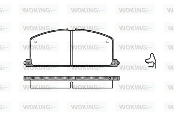 WOKING fékbetétkészlet, tárcsafék - P0673.04 - TothCarparts