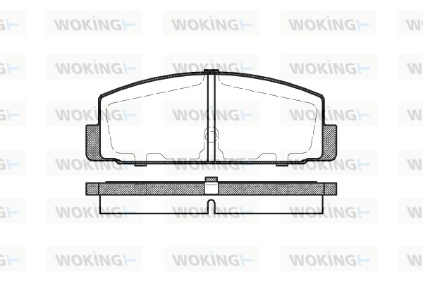 WOKING fékbetétkészlet, tárcsafék - P0793.30 - TothCarparts