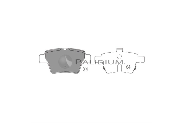 ASHUKI by Palidium fékbetétkészlet, tárcsafék - P1-1096 - TothCarparts
